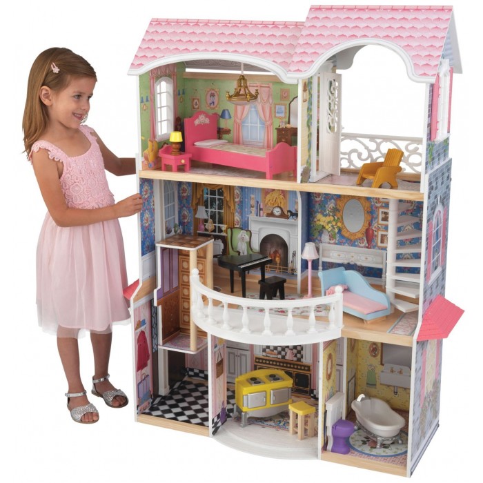 Casuta de papusi Magnolia KidKraft cu sunete si lumini